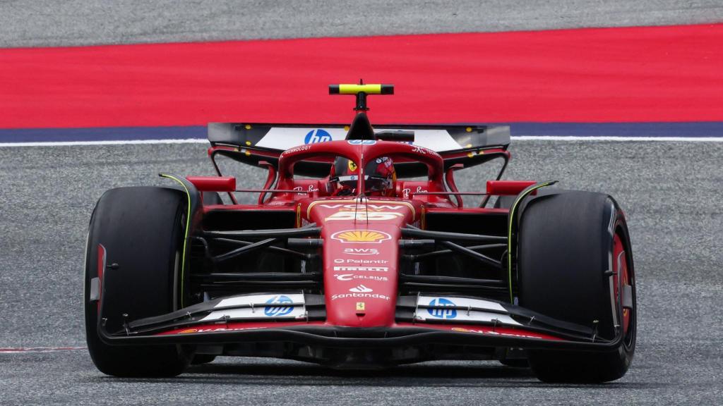 Carlos Sainz durante los entrenamientos libres en Spielberg.