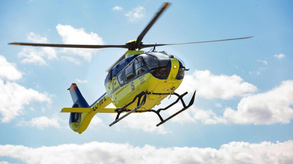 Un helicóptero sanitario del SESCAM.
