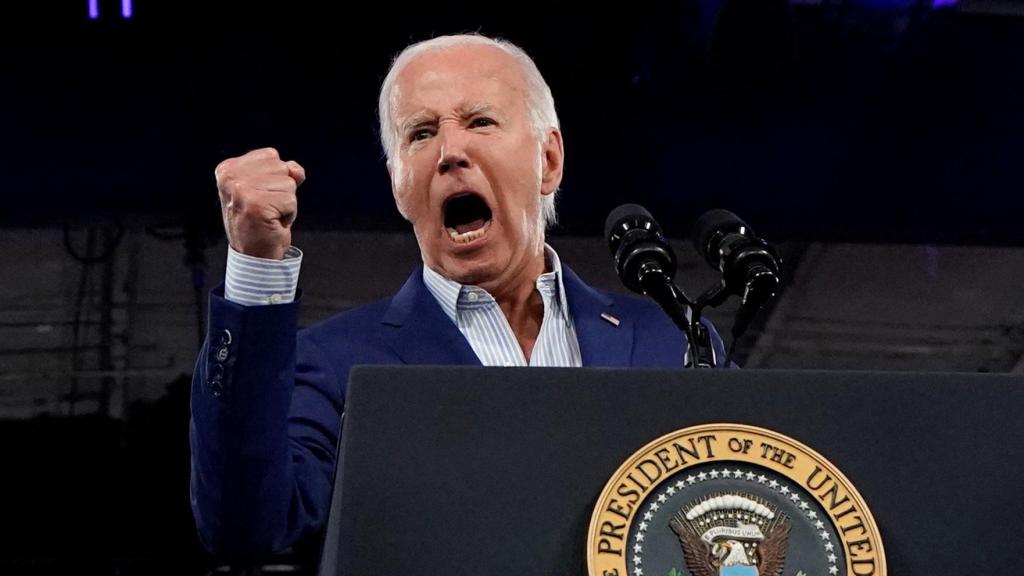 Joe Biden, en un acto electoral en Raleigh