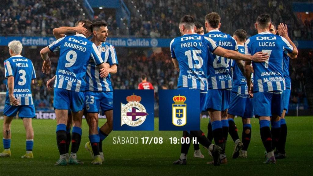 El Deportivo jugará su primer partido contra el Oviedo.