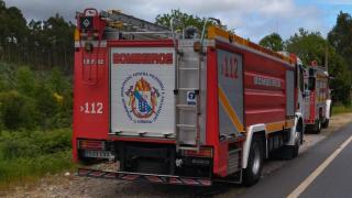 Arde una casa deshabitada en Abegondo (A Coruña)