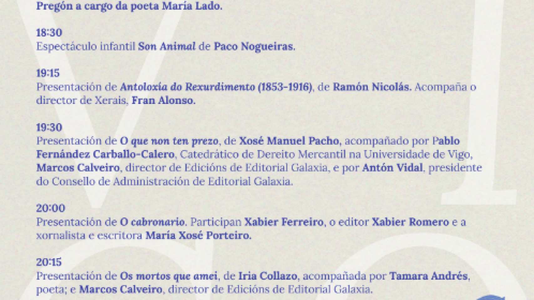 La Feria del Libro de Vigo regresa el 1 de julio: Conoce el programa completo