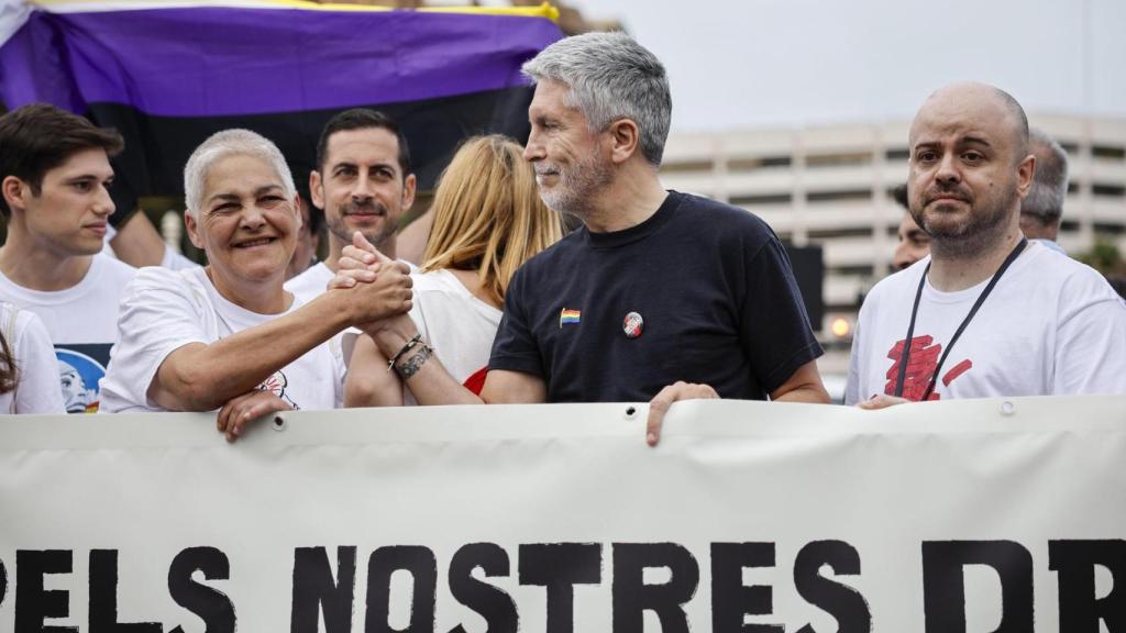 Fernando Grande-Marlaska, durante el Orgullo de Valencia.