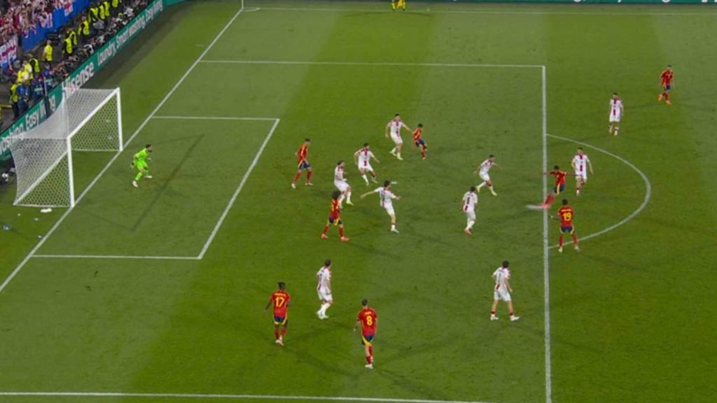 Rodri marca gol con Morata en fuera de juego.