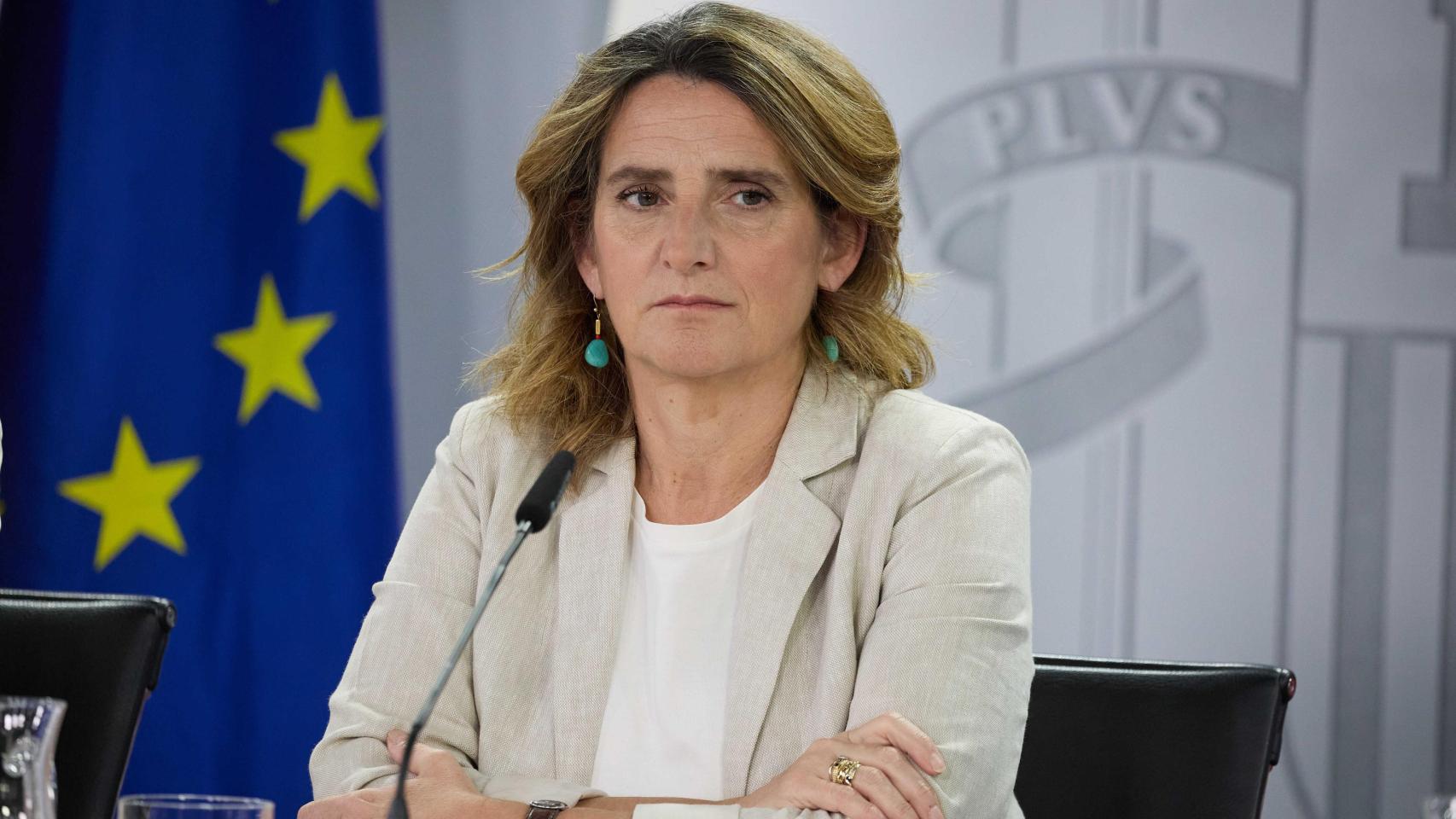 La vicepresidenta tercera y ministra para la Transición Ecológica y el Reto Demográfico, Teresa Ribera, durante una rueda de prensa posterior a la reunión del Consejo de Ministros.