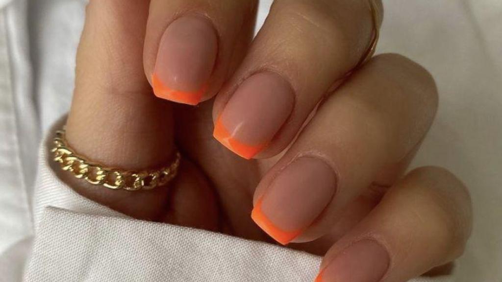 Manicura francesa sunset.