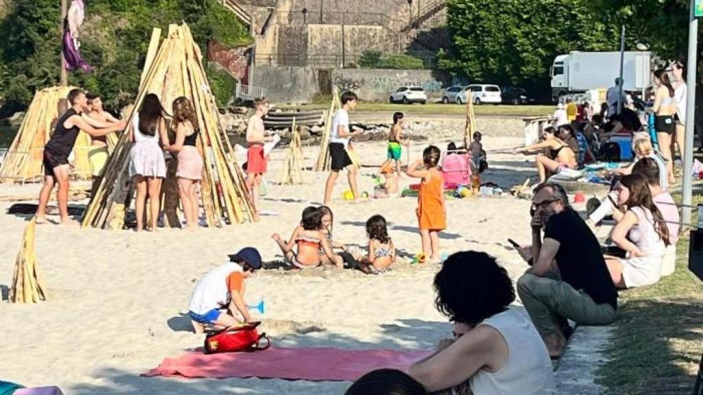 Celebración de San Juan en O Curruncho.