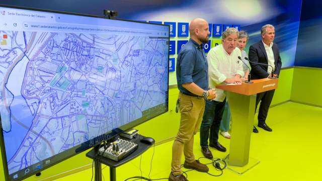 Comparecencia del alcalde de Pontevedra y los portavoces municipales.