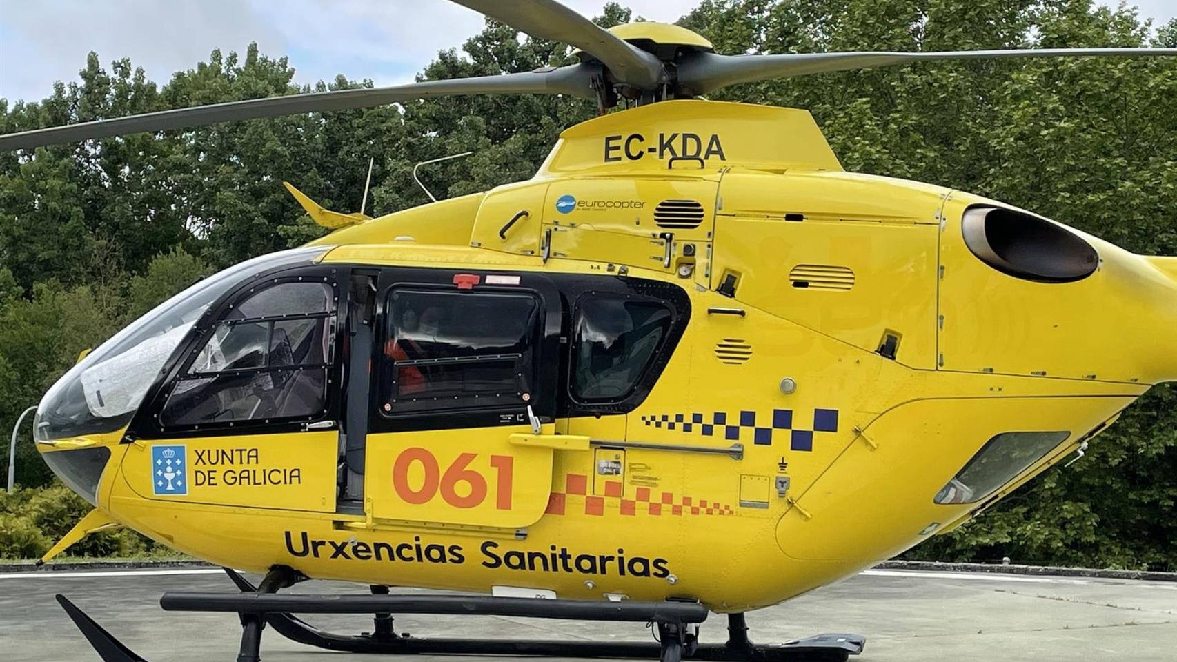 Herida en Muíños (Ourense) la conductora de una motobomba de incendios tras volcar