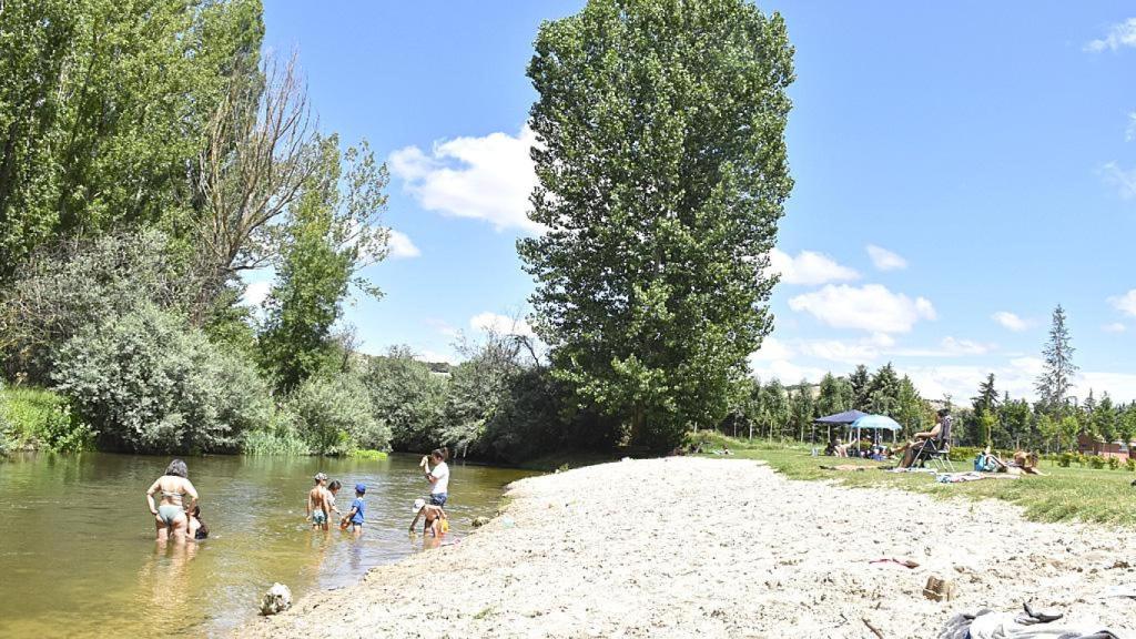 La playa fluvial de Rábano en la provincia de Valladolid