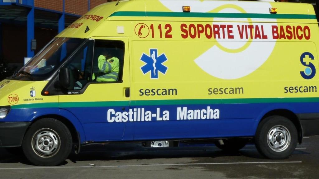Ambulancia del Sescam.