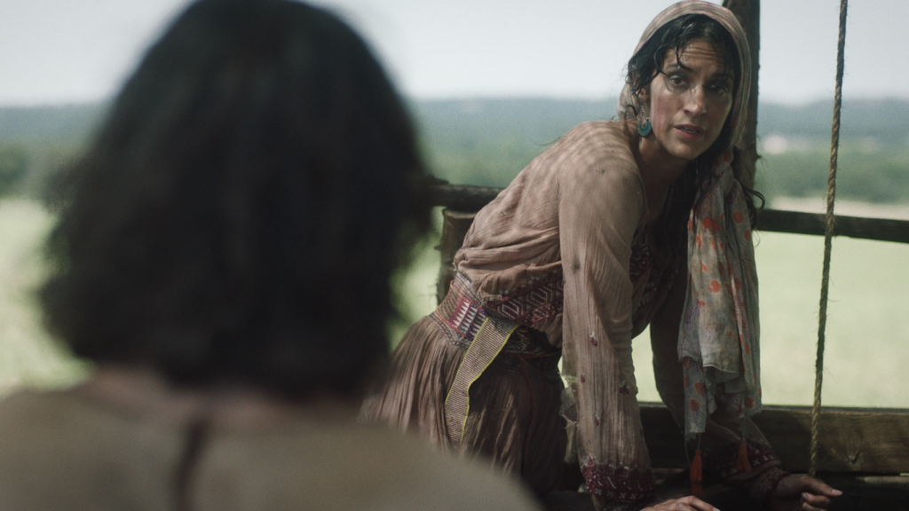 The scene of the woman at the well in 'The Chosen'