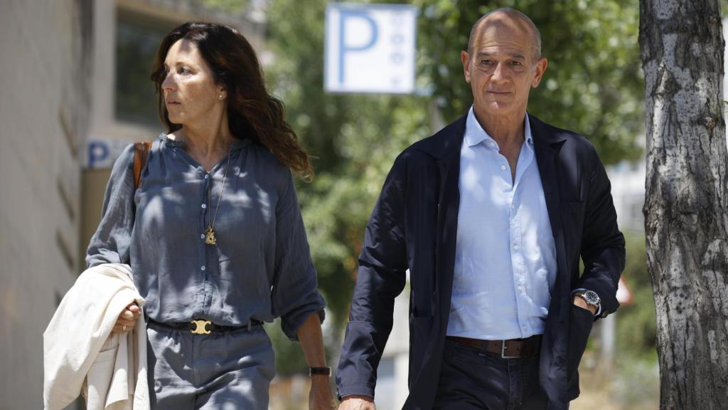 Pere Pujol Ferrusola a su llegada a la capilla ardiente de Marta Ferrusola.