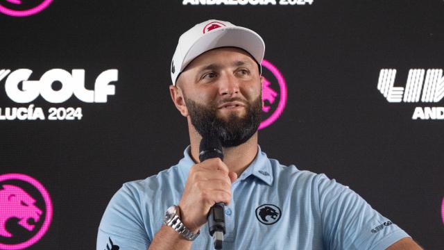 Jon Rham en la rueda de prensa de Valderrama