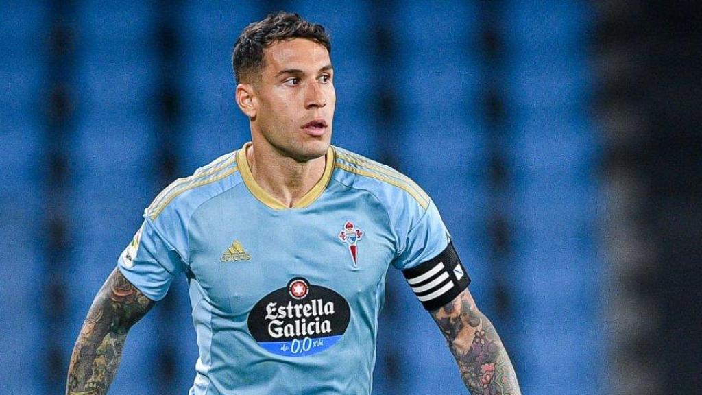 Hugo Mallo durante su etapa como jugador del Celta de Vigo.