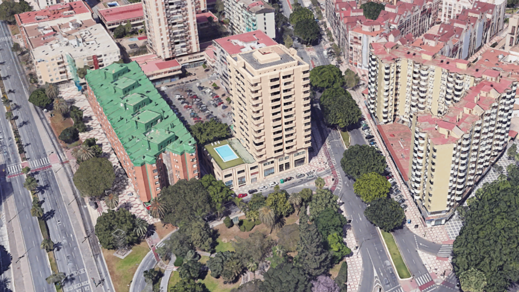 Imagen del edificio Torre Almenara, en Málaga.