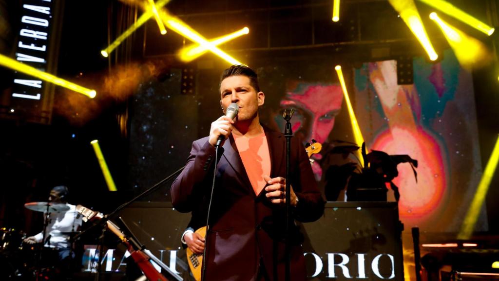 El cantante durante la premier de 'La verdad'.