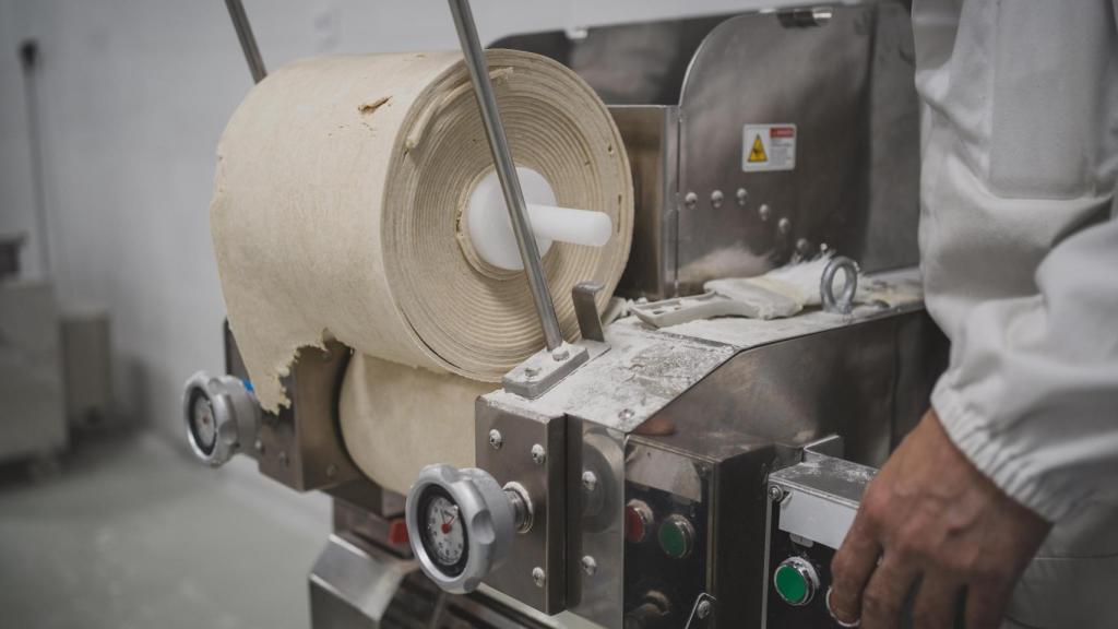 Máquina de amasado de la pasta de noobles.