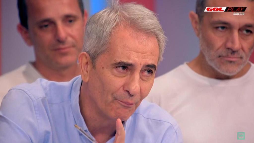 Manolo Lama llora en los últimos instantes de 'El golazo de Gol'.