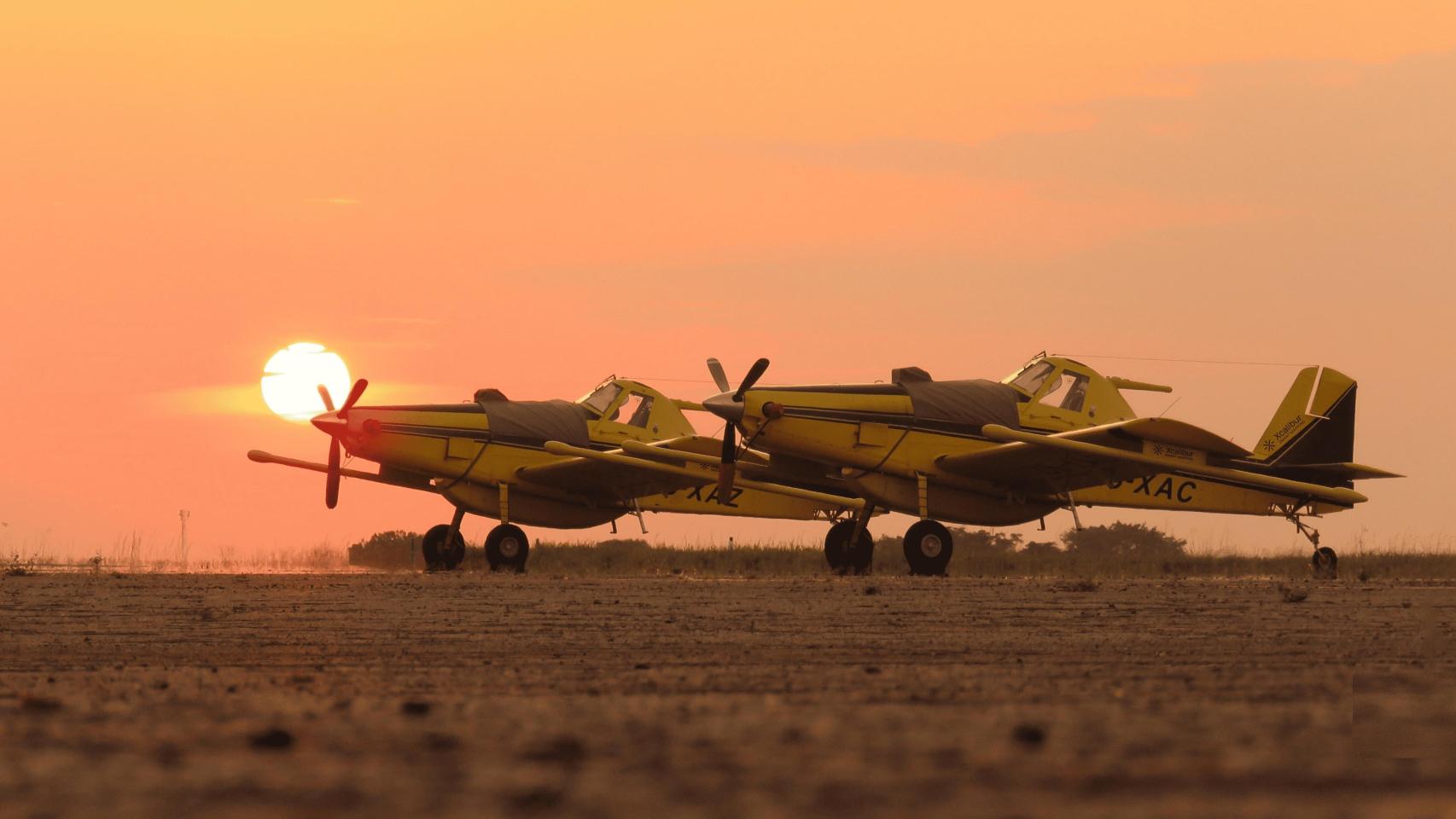 Aviones de Xcalibur, la empresa capaz de descubrir los recursos mineros de un territorio sobrevolando a solo 50 metros de altitud