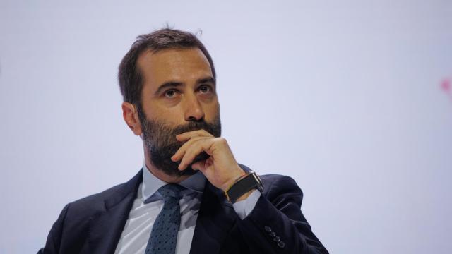 El ministro de Economía, Comercio y Empresa, Carlos Cuerpo, en la inauguración del 'Foro ICEX 2024'.