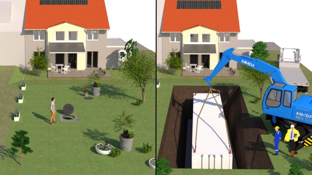 El búnker prefabricado.