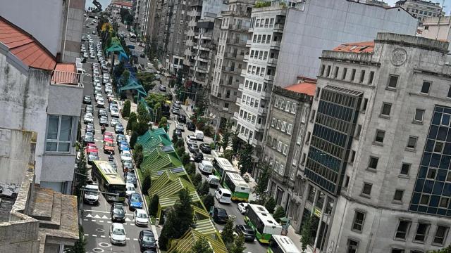 Imagen de la Gran Vía de Vigo.