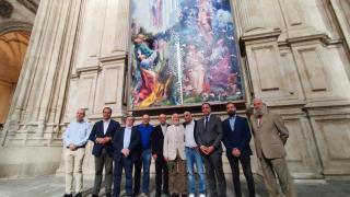 Galería de la inauguración de cuadro La Catedral Nueva de Salamanca acoge la inauguración del cuadro 'El pensamiento ante el misterio de la Creación, Redención y Resurrección', de Florencio Maíllo,