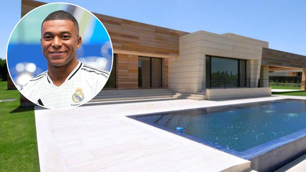 La lujosa mansión de Mbappé en Madrid.
