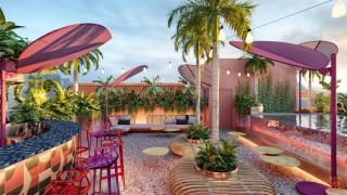 Vista de la terraza del futuro albergue en el Centro de Málaga.