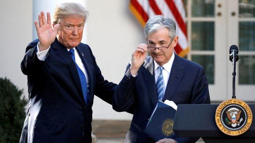 El expresidente de EEUU, Donald Trump, junto al presidente de la Fed, Jerome Powell, en noviembre de 2017.