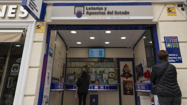 Imagen de archivo de una administración de lotería.
