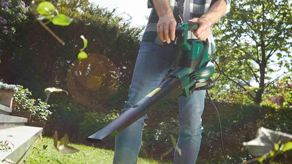 Aspirador/soplador de hojas de Lidl.