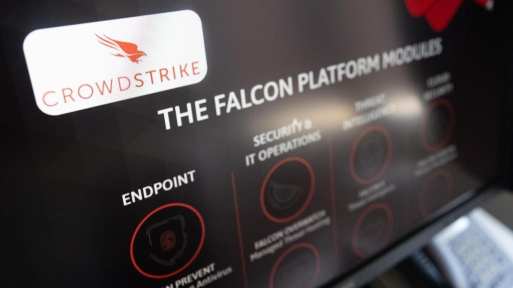 La página web de CrowdStrike.