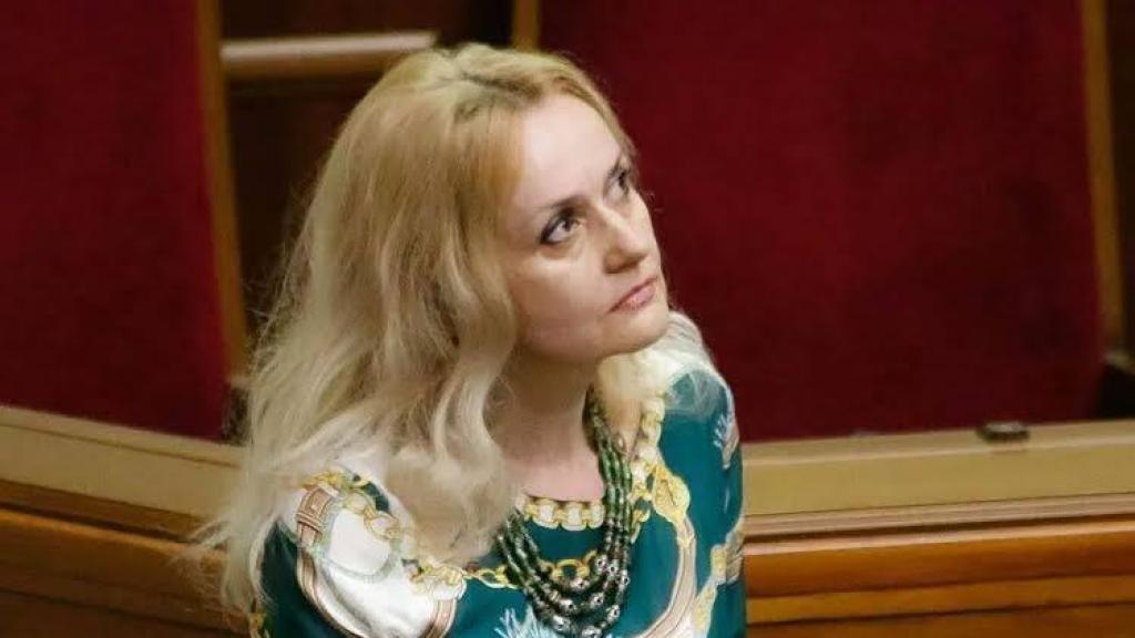 Irina Farion, en su época de diputada en la Rada Suprema.