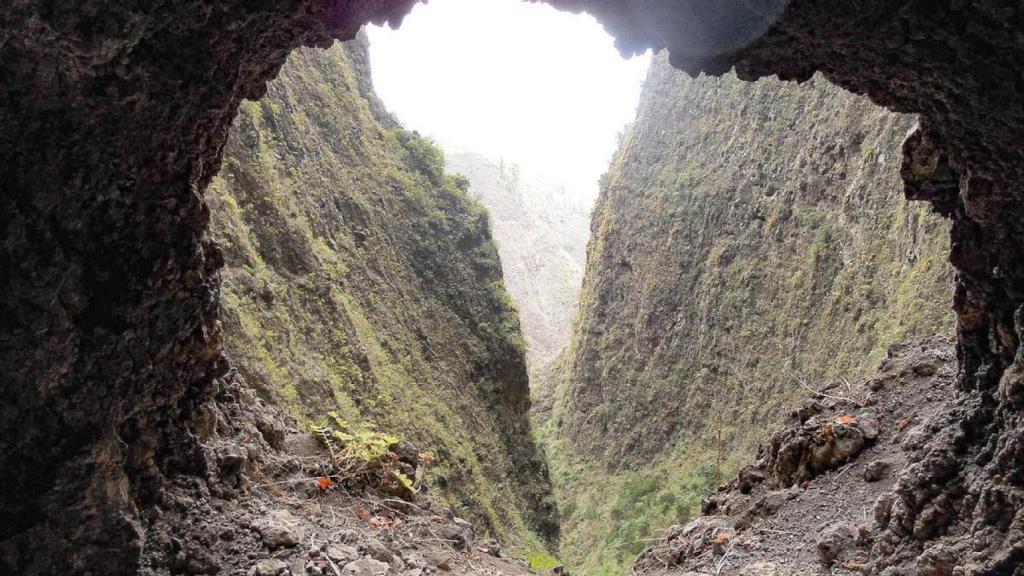Vista del Barranco de Badajoz, en Tenerife.