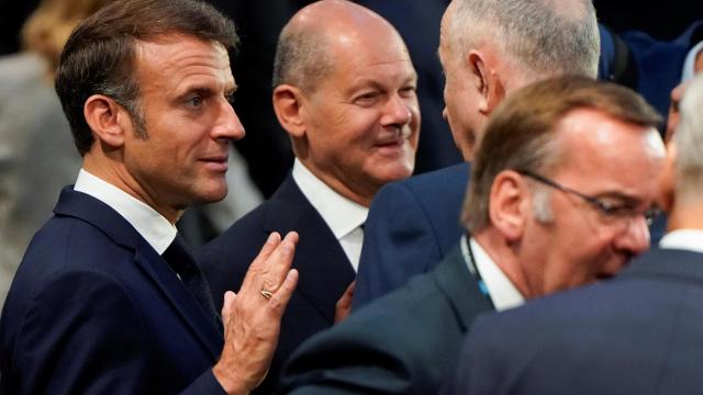 Emmanuel Macron y Olaf Scholz, durante la última cumbre de la OTAN.