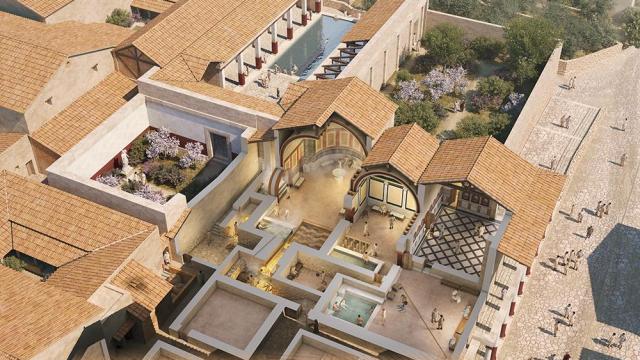 Infografía de uno de los complejos termales de Confloenta.