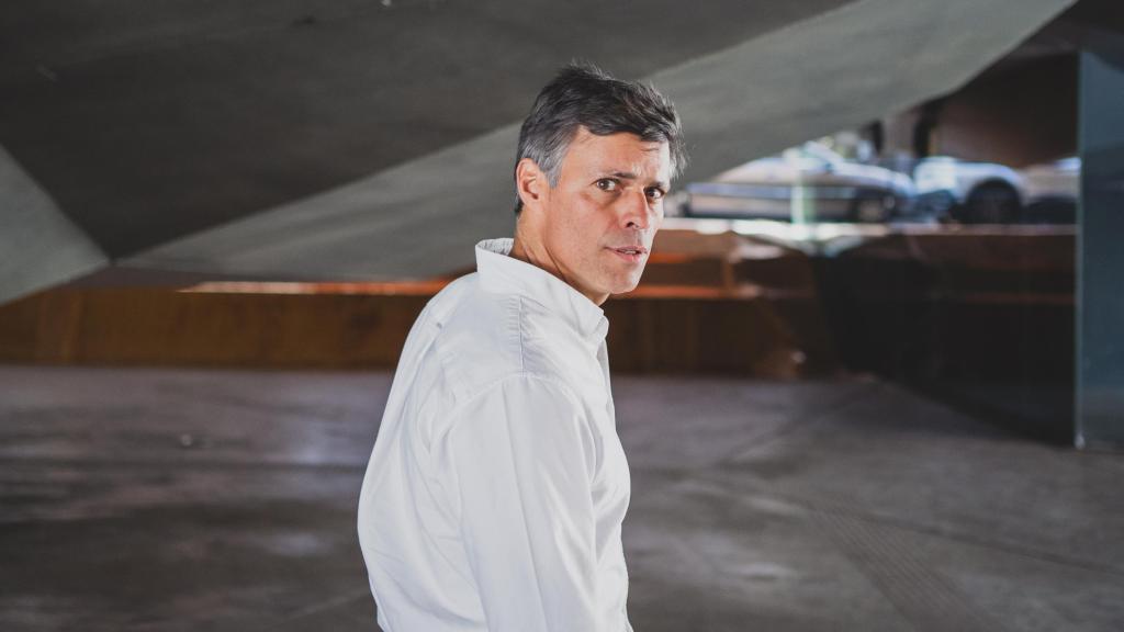 Leopoldo López durante una entrevista con EL ESPAÑOL.