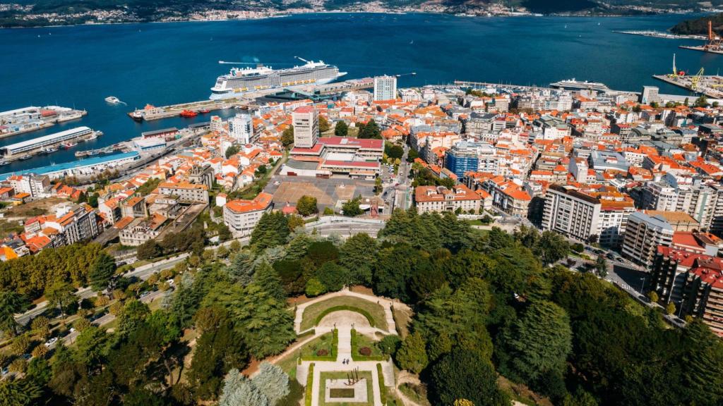Imagen aérea de la ciudad de Vigo