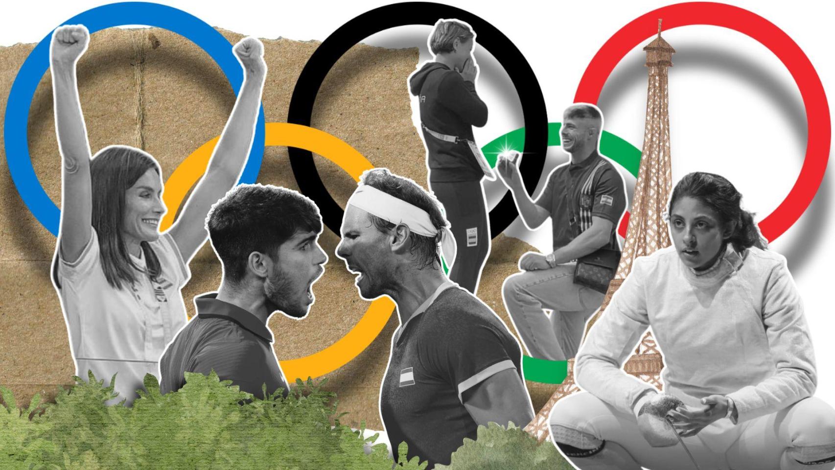 Montaje de las imágenes más curiosas durante los Juegos Olímpicos de París