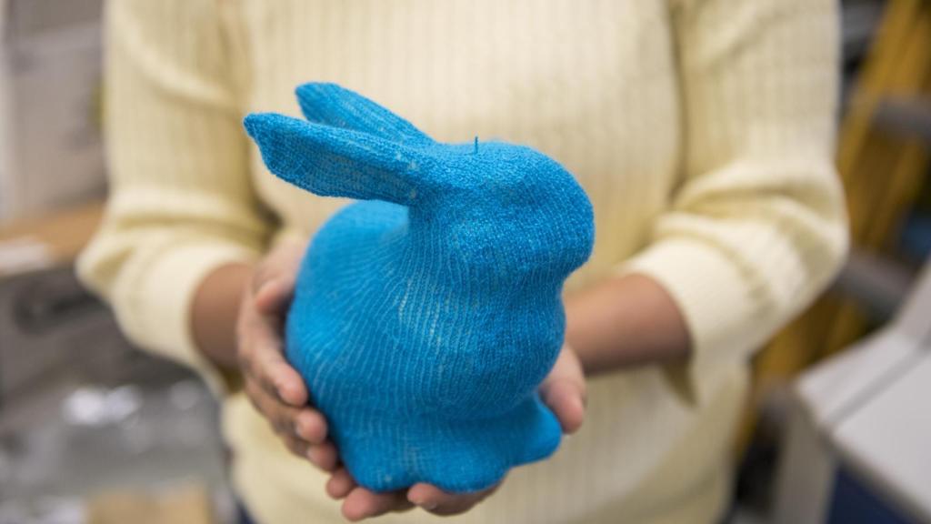 Peluche tejido a máquina