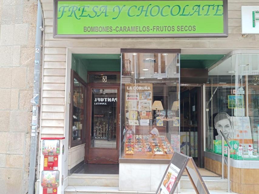 Fresa y chocolate, en la Calle Real de A Coruña.