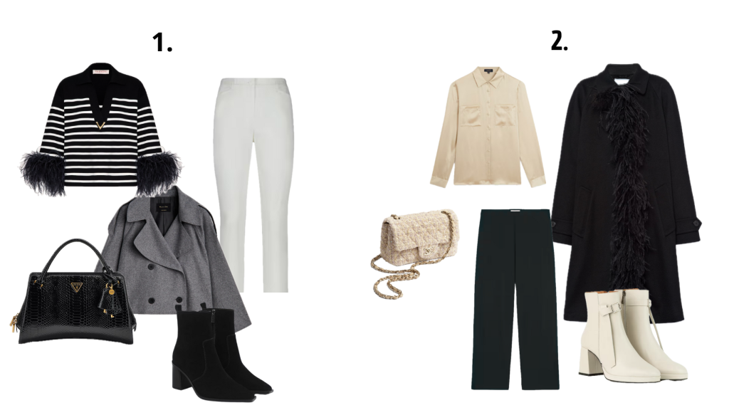 Ideas de look con plumas para este otoño/invierno 2025.