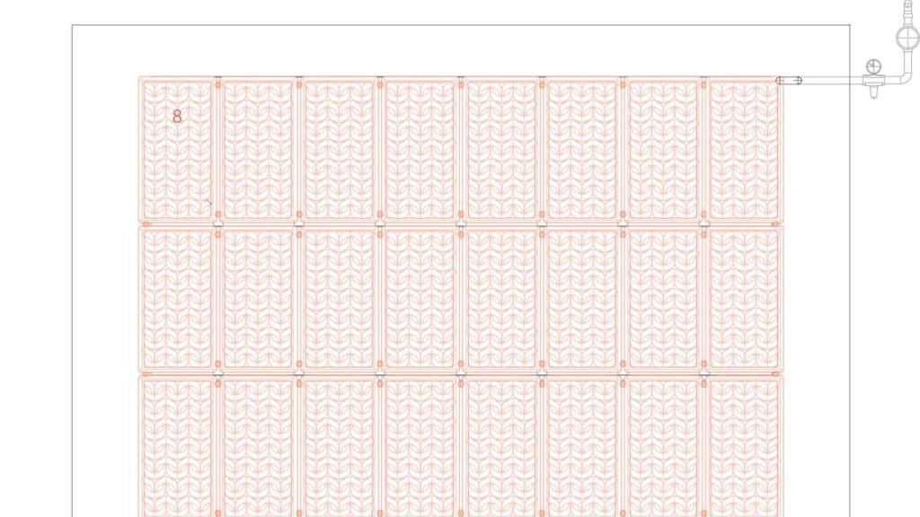 Diseño del muro de terracota para refrigerar la casa