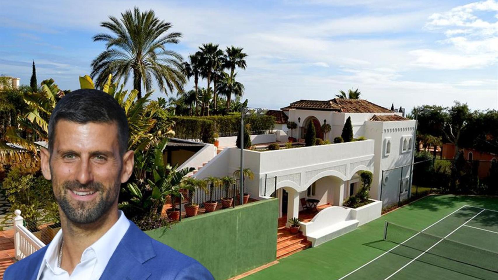 Novak Djokovic y su mansión de Marbella.