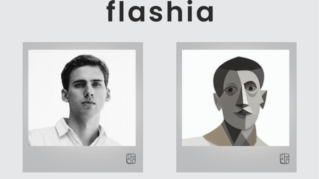 Un ejemplo de aplicación del filtro cubista de Flashia.