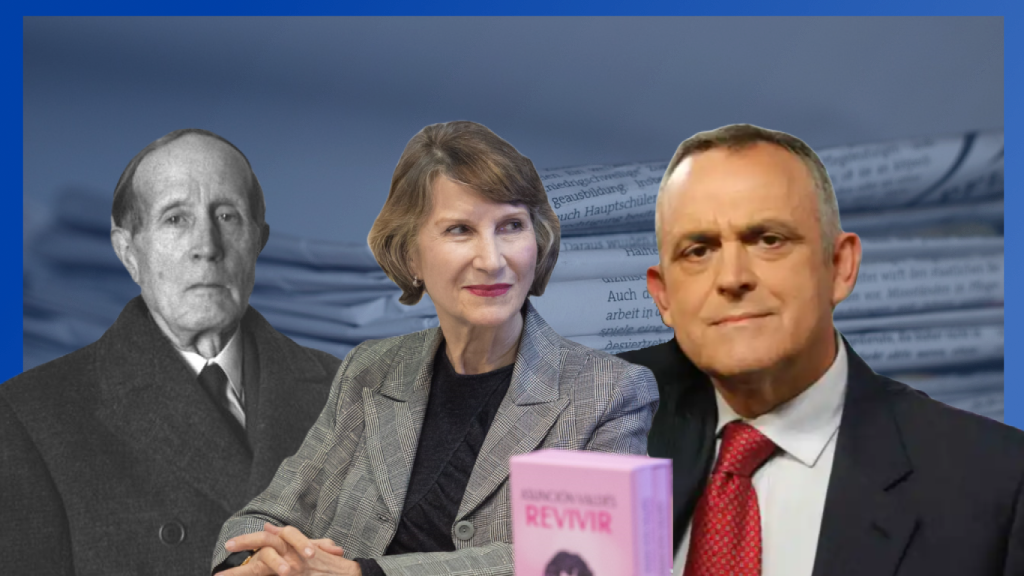 Azorín, Asunción Valdés y Manuel Cerdán, periodistas de prestigio de Alicante.