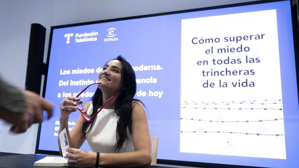 Mayte Carrasco, en la presentación de su último libro.