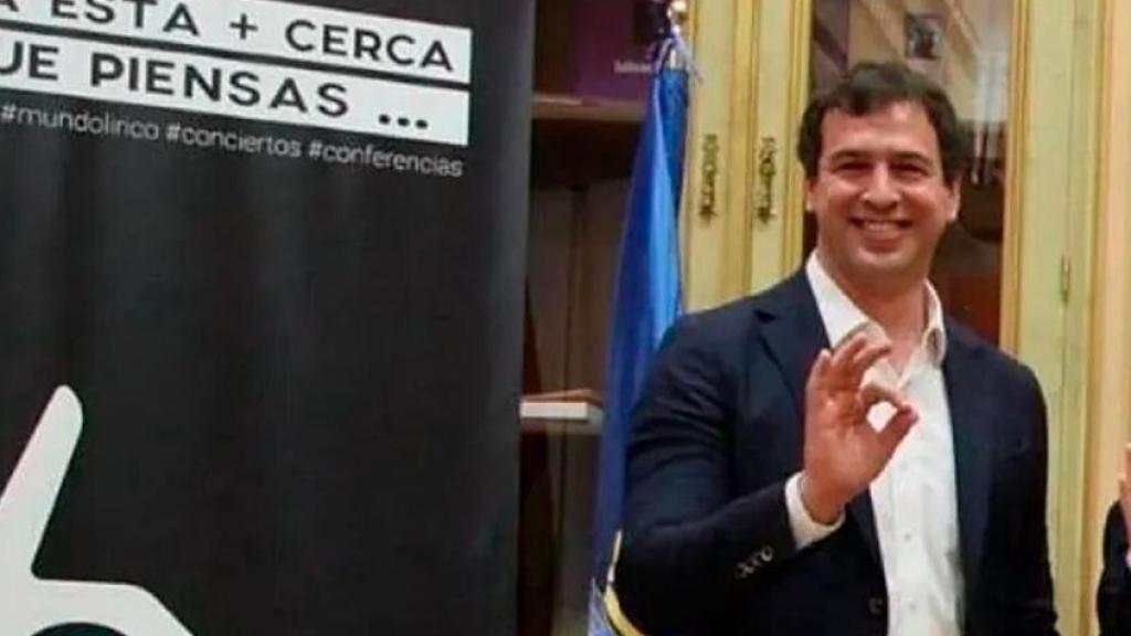 David Sánchez, en un evento musical de la Diputación de Badajoz./